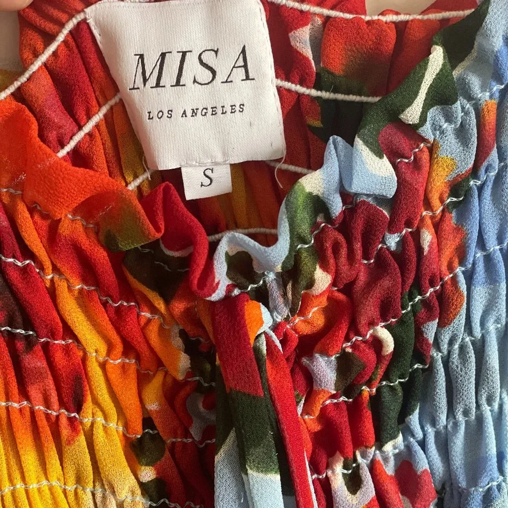 MISA Spring Floral Ruffled Dress - Picture 2 of 2